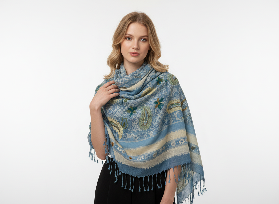 Dimensional Shawls – Textured Elegance