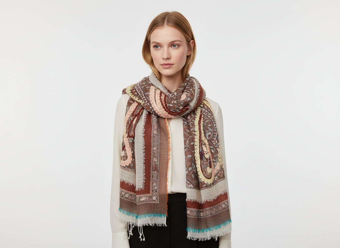 Dimensional Shawls – Textured Elegance
