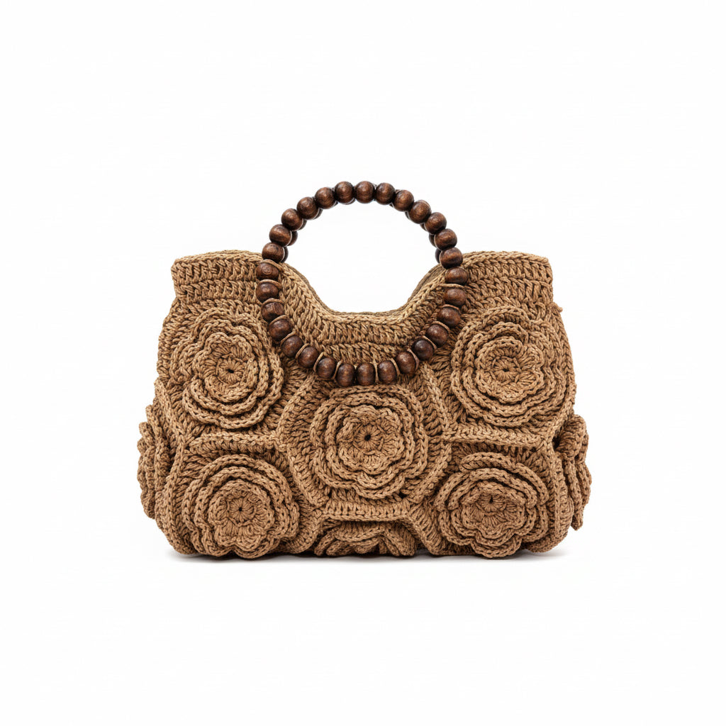 Handmade Crochet Flower Bag