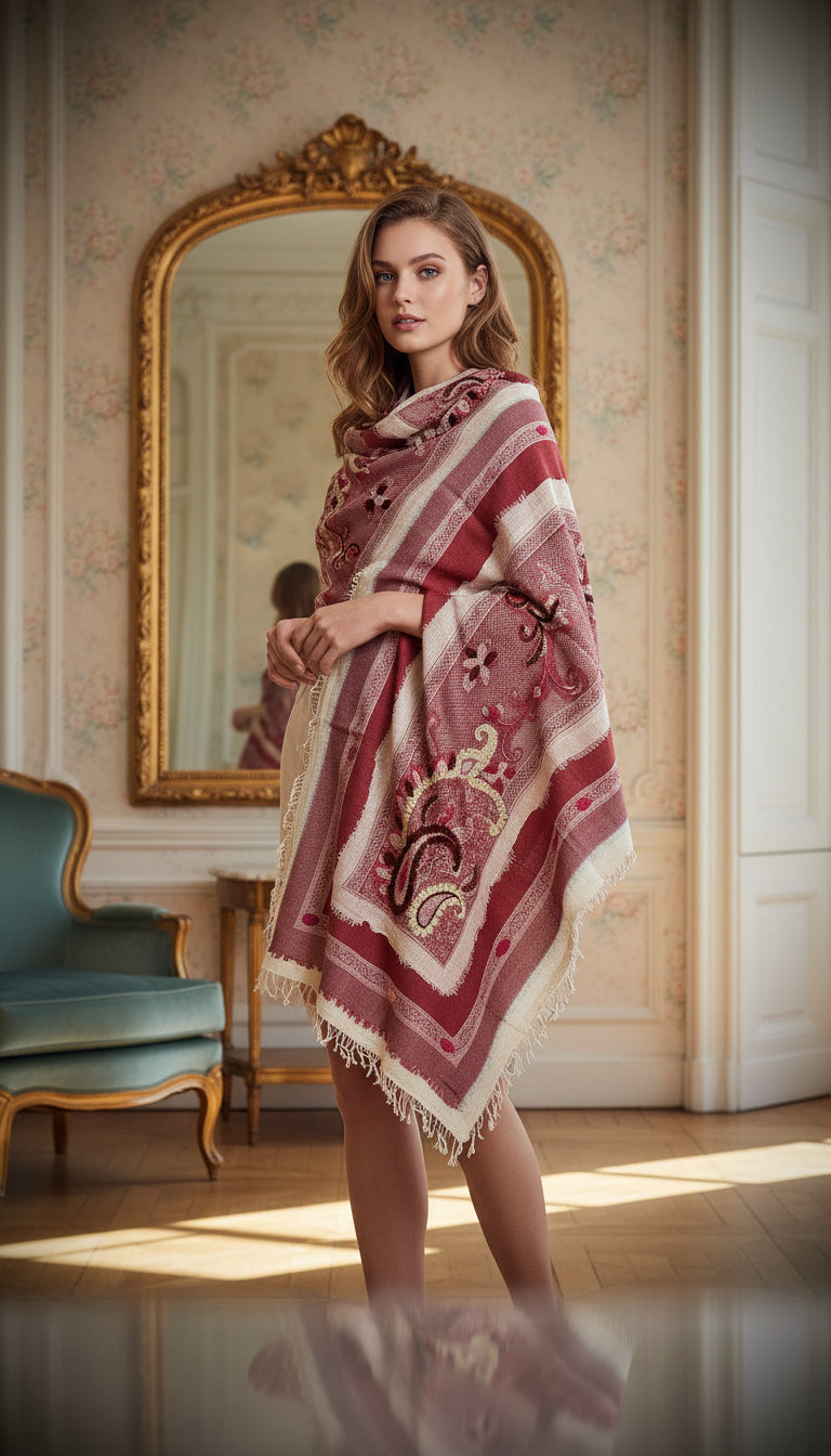 Dimensional Shawls – Textured Elegance