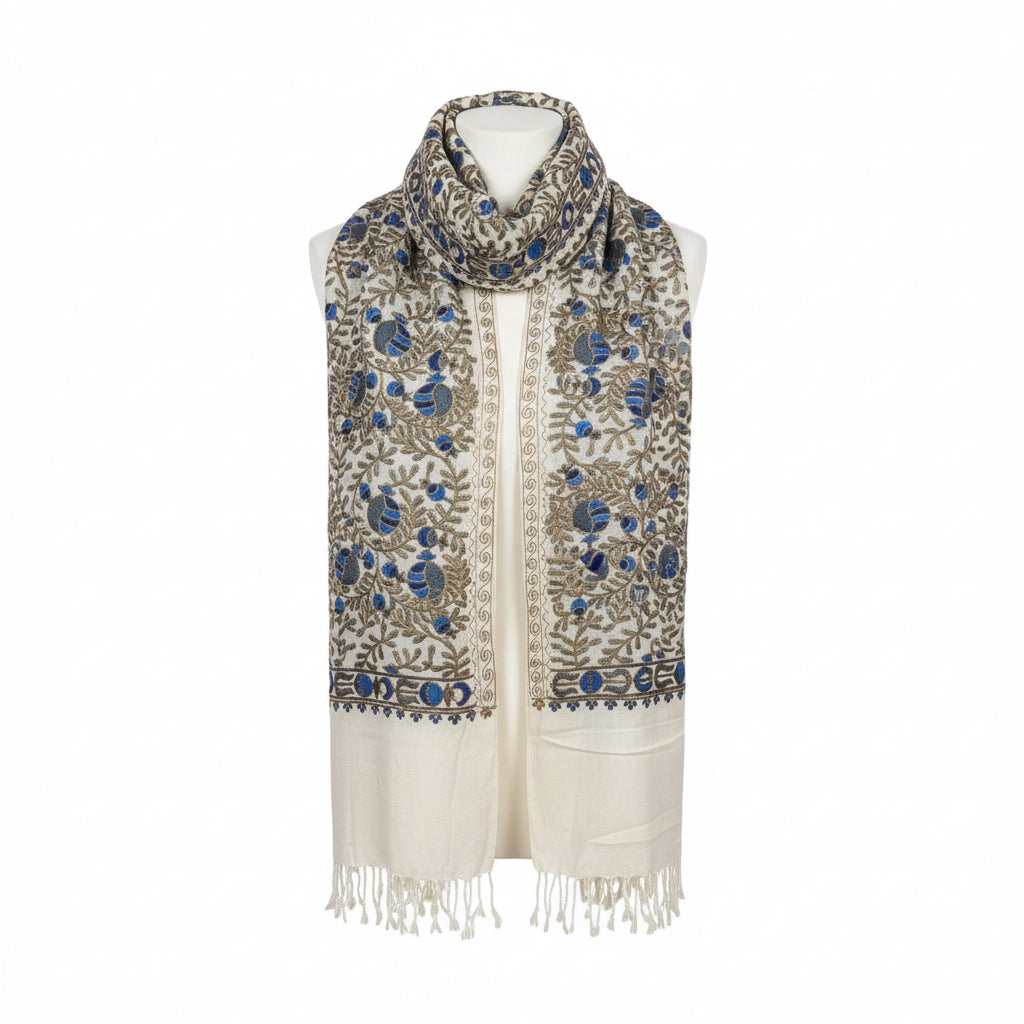 Cotton Silk Ethnic Scarf