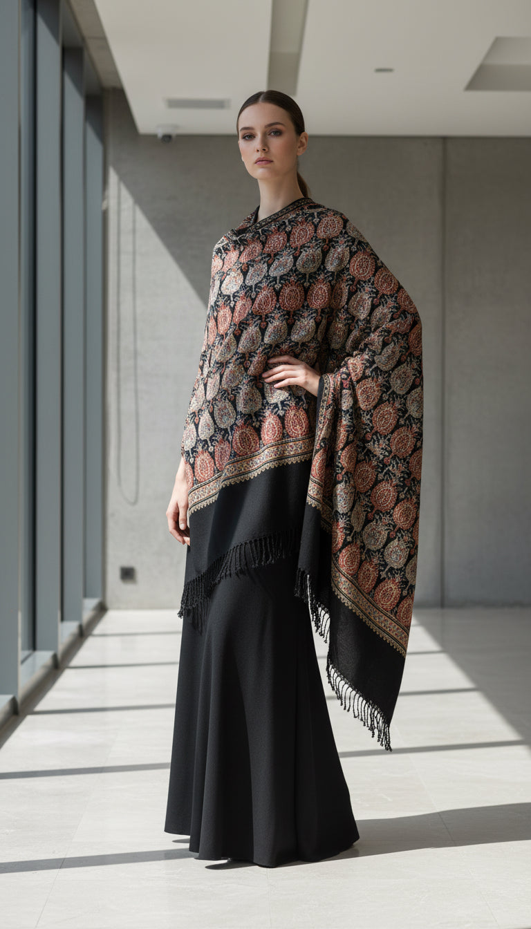 Pamuk İpek Etnik Şal