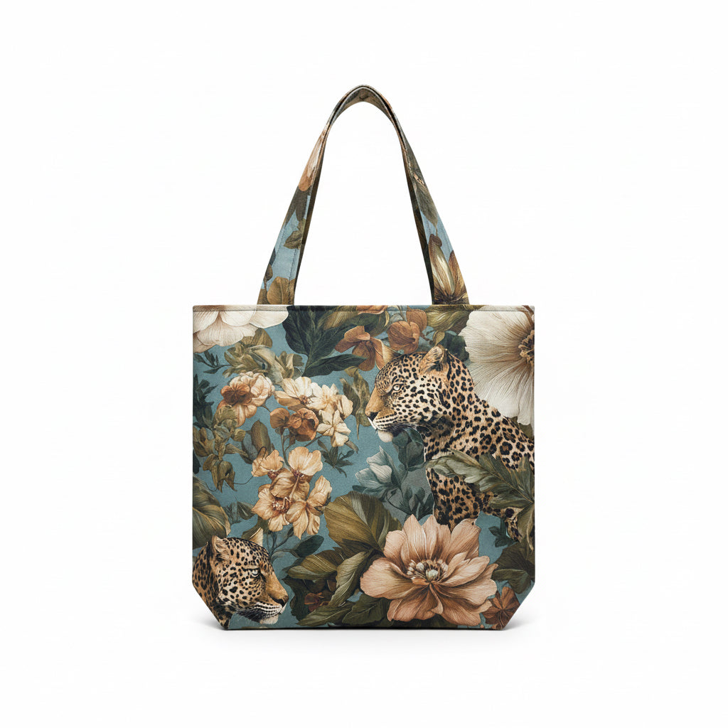 Feral Bloom – Double-Sided Handmade Canvas Bag