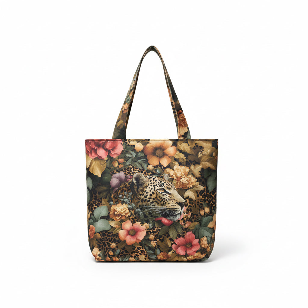 Feral Bloom – Double-Sided Handmade Canvas Bag