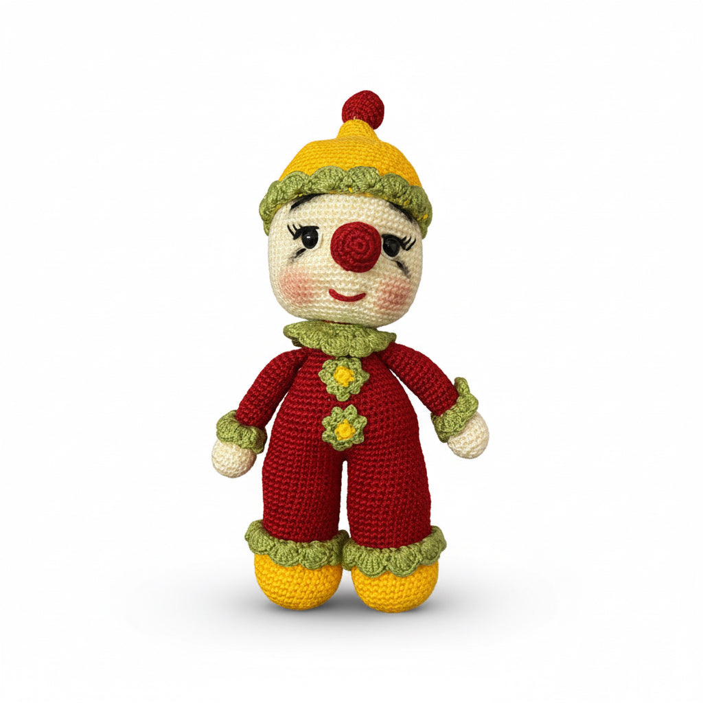 Handmade Crochet Toy | Colorful Clown