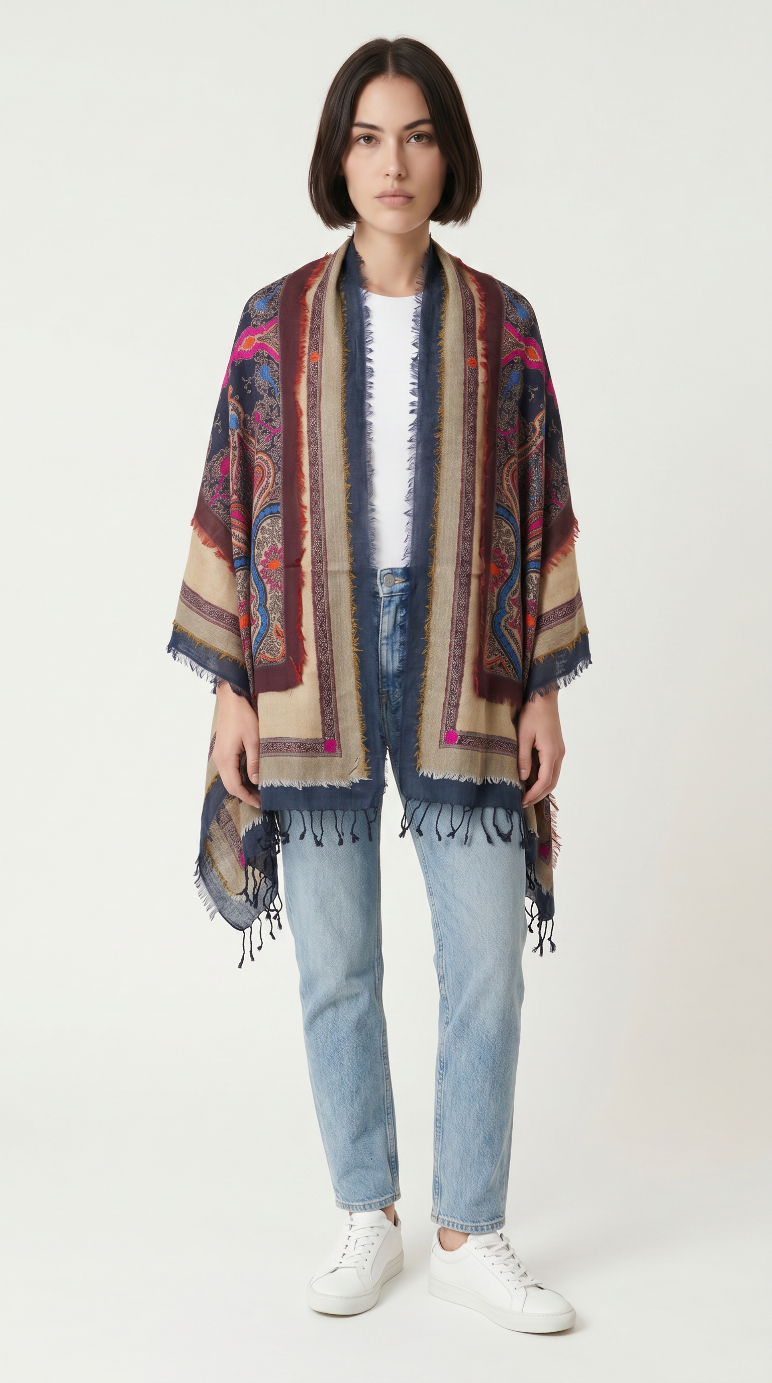 3 Boyutlu İpek Şal