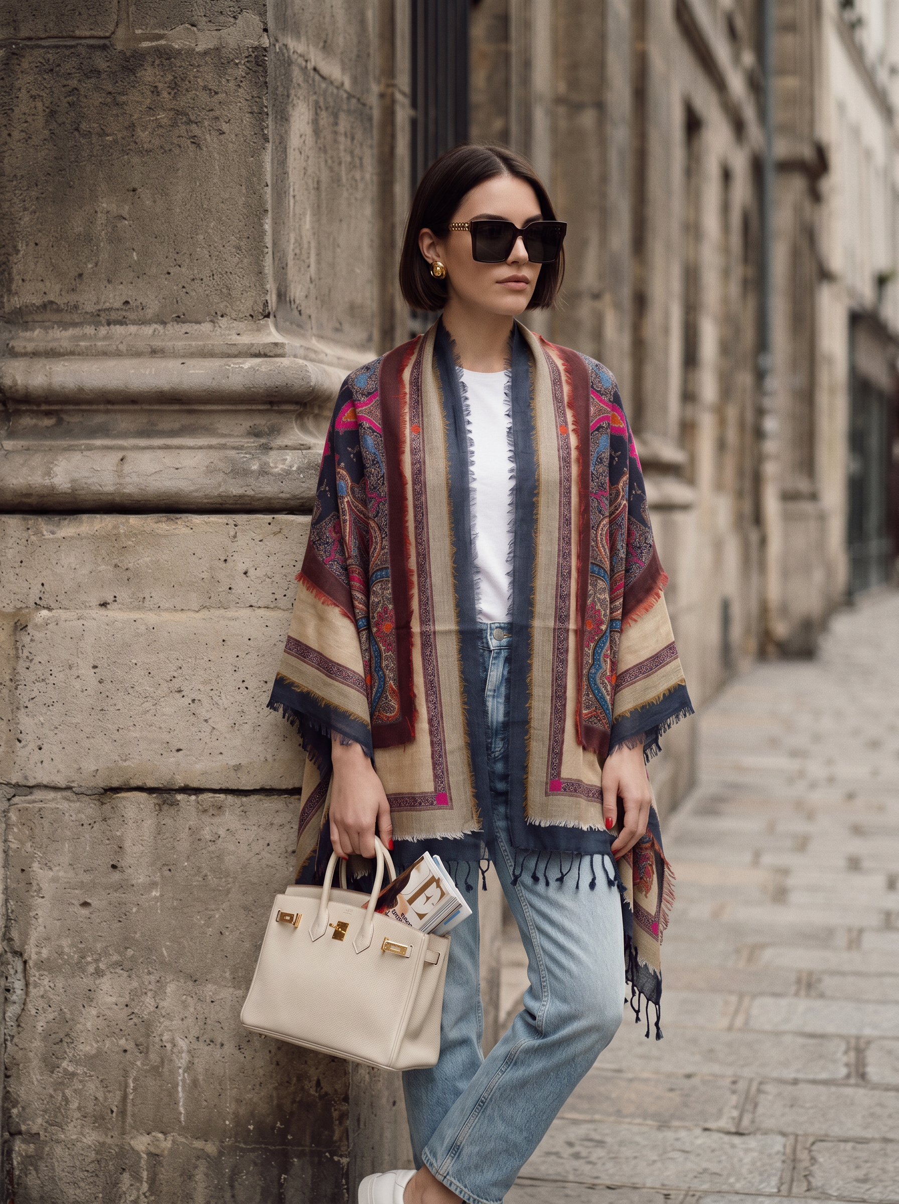 3 Boyutlu İpek Şal