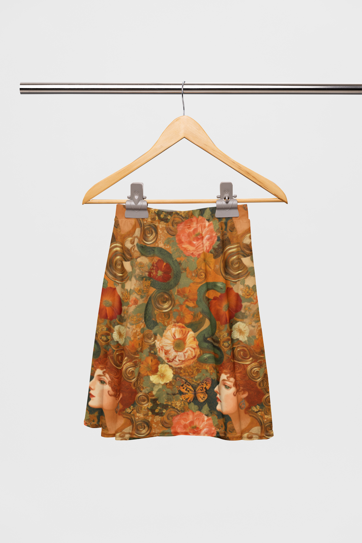 Golden Muse – Art Nouveau Printed Fabric
