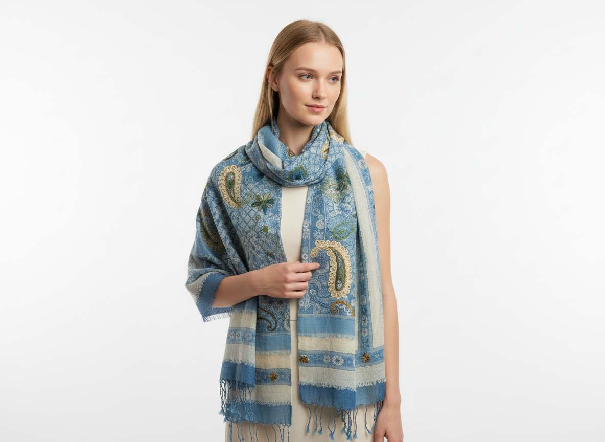 Dimensional Shawls – Textured Elegance