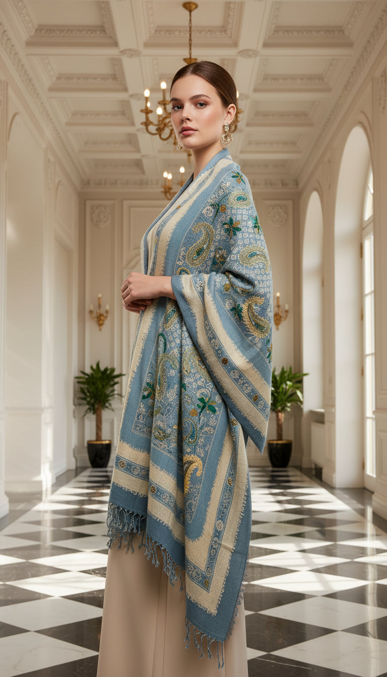 Dimensional Shawls – Textured Elegance