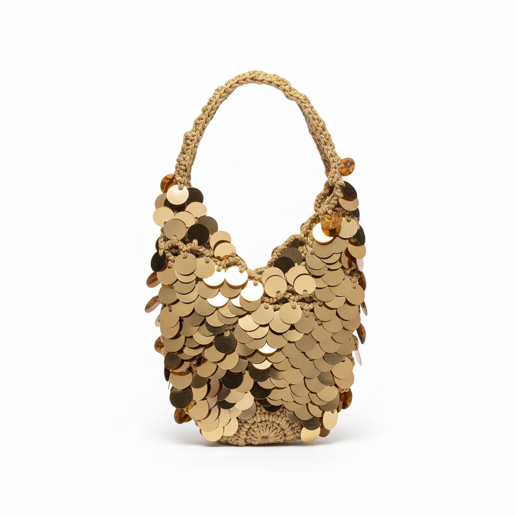 Sequin Mini Bag - Black