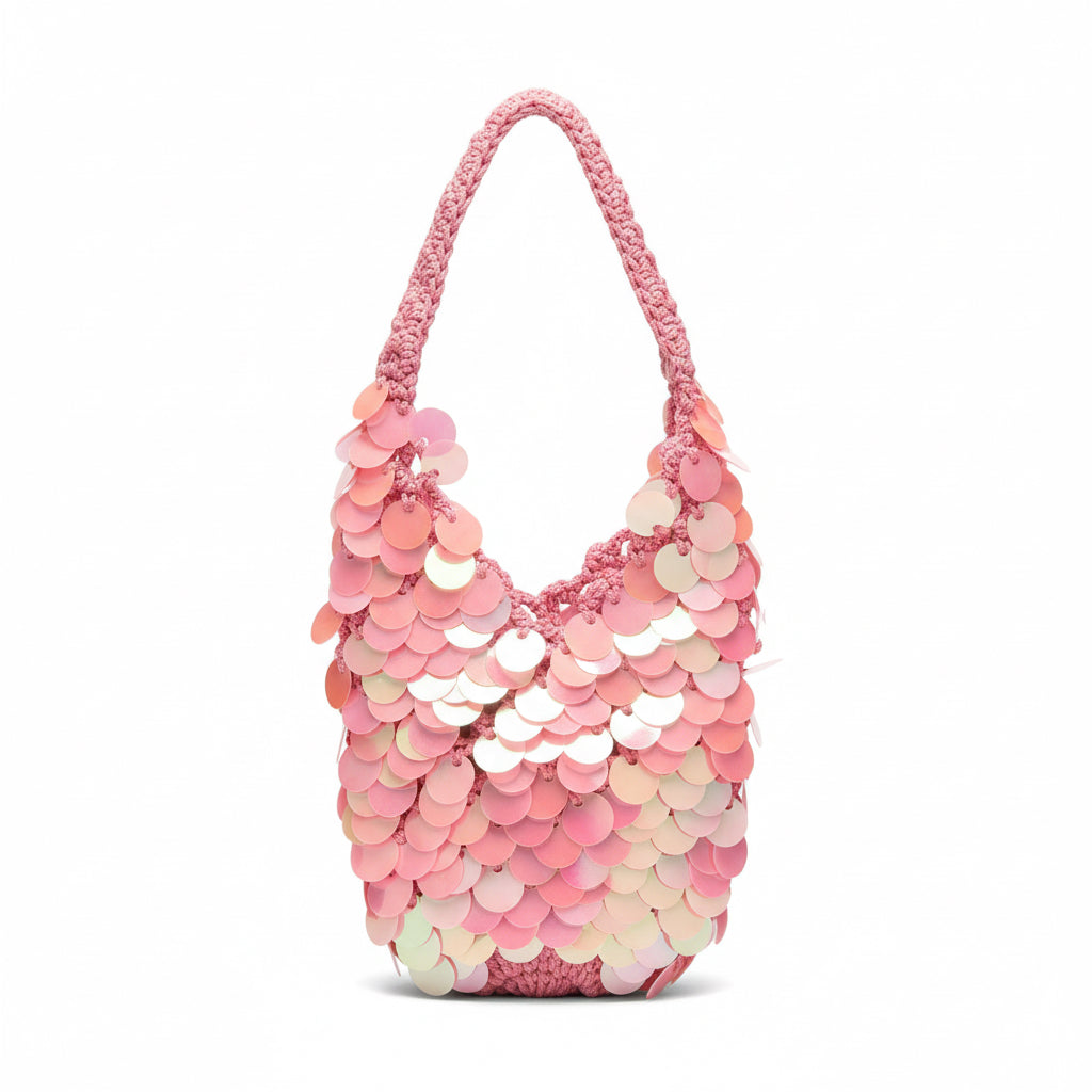 Sequin Mini Bag - Black