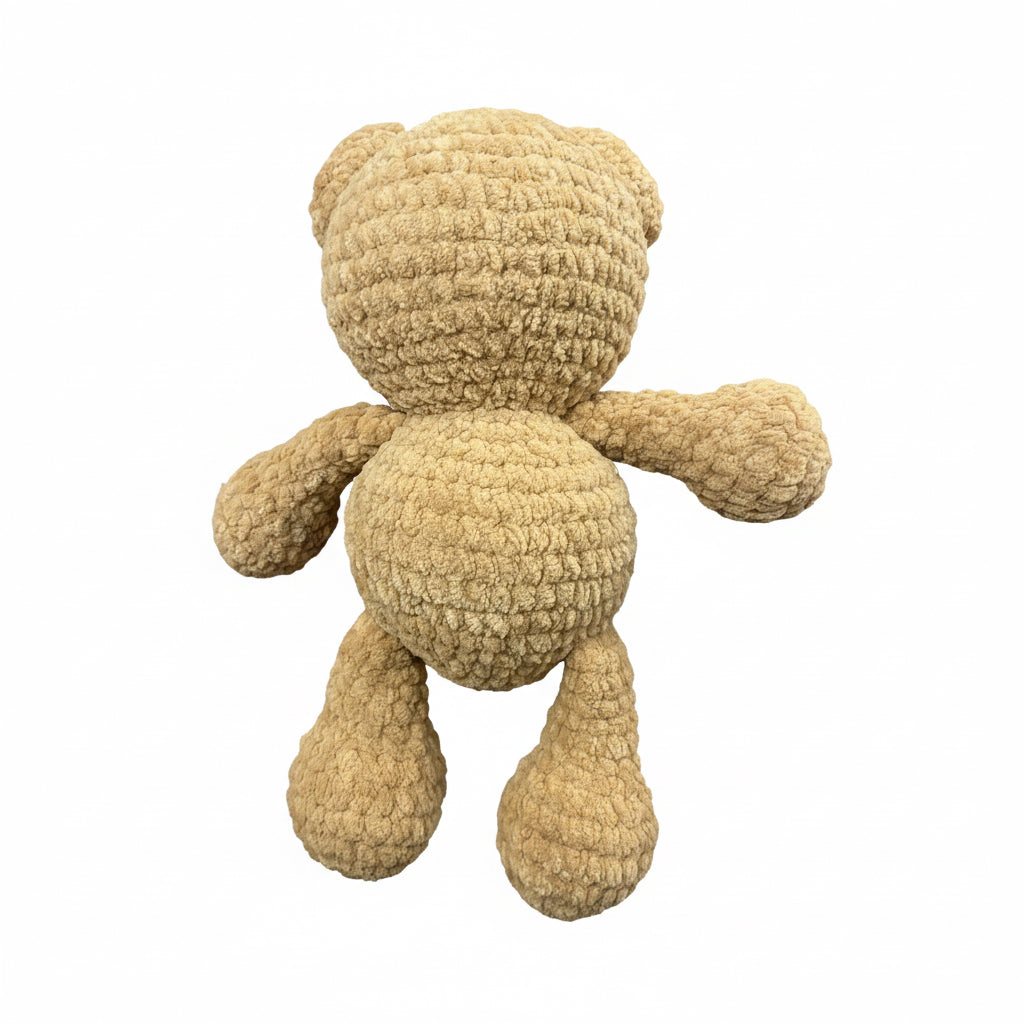 Handmade Crochet Teddy Bear – Soft Textured Toy