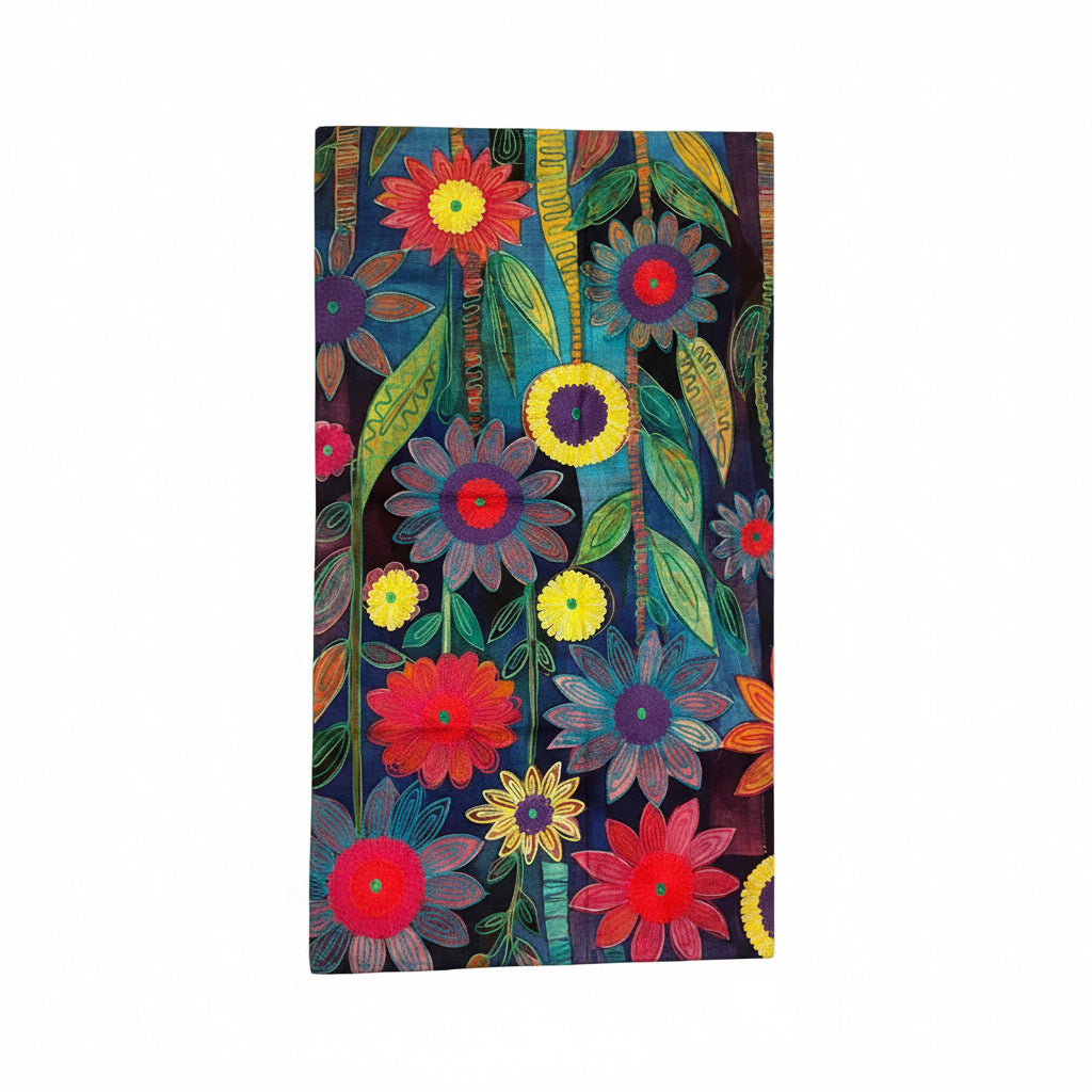 Cashmere Shawl with Silk Embroidery