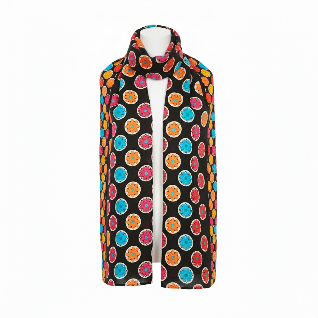 Cashmere Shawl with Silk Embroidery