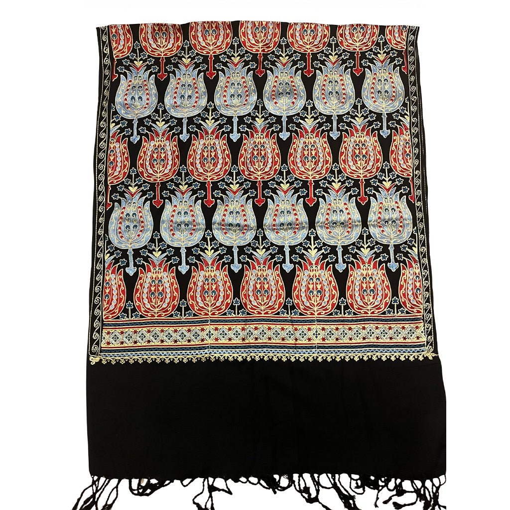 Cotton Silk Ethnic Scarf