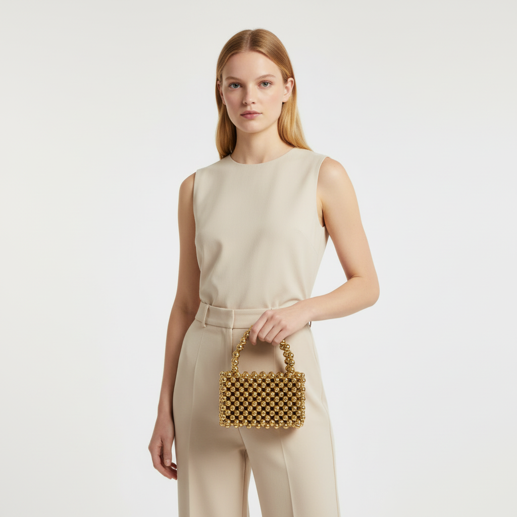 Handmade Beaded Mini Bag