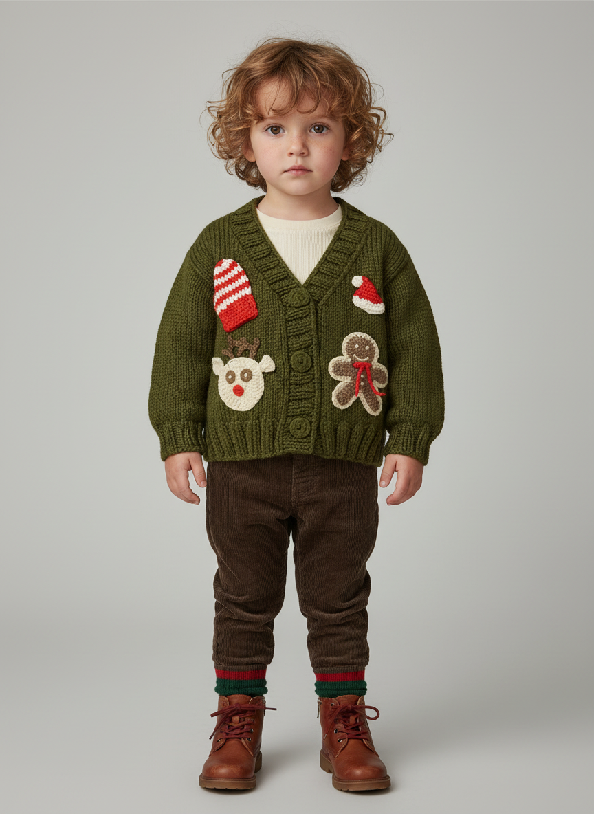 Handmade Christmas Cardigan – Ginger Joy