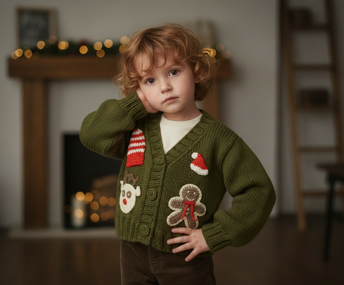 Handmade Christmas Cardigan – Ginger Joy