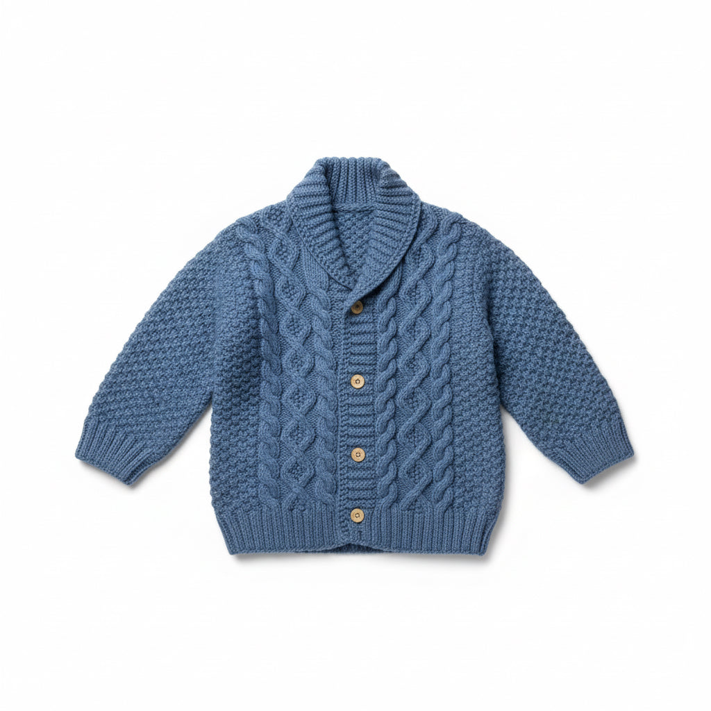 Handmade Kids’ Cardigan | Blue