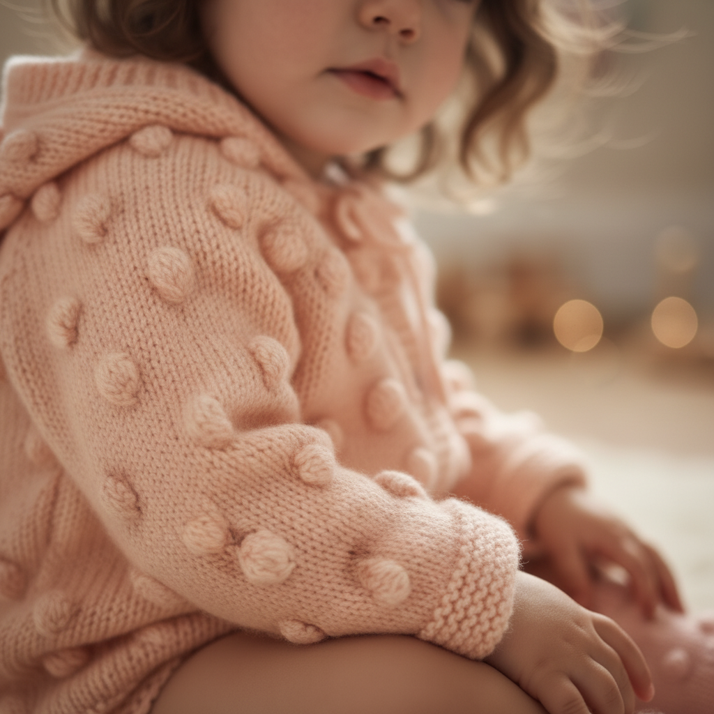 Handmade Cardigan & Socks Set | Blush Pink