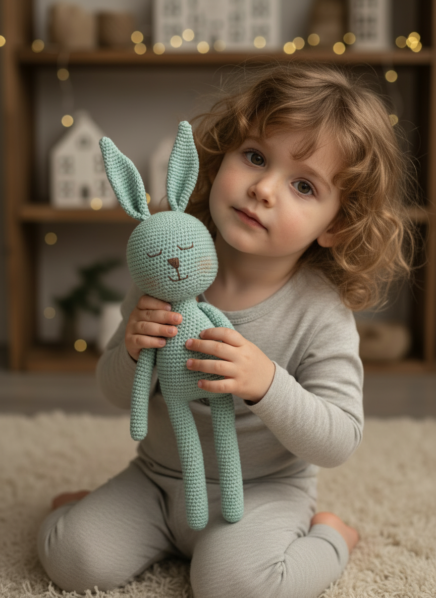 Handcrafted Amigurumi Bunny Toy