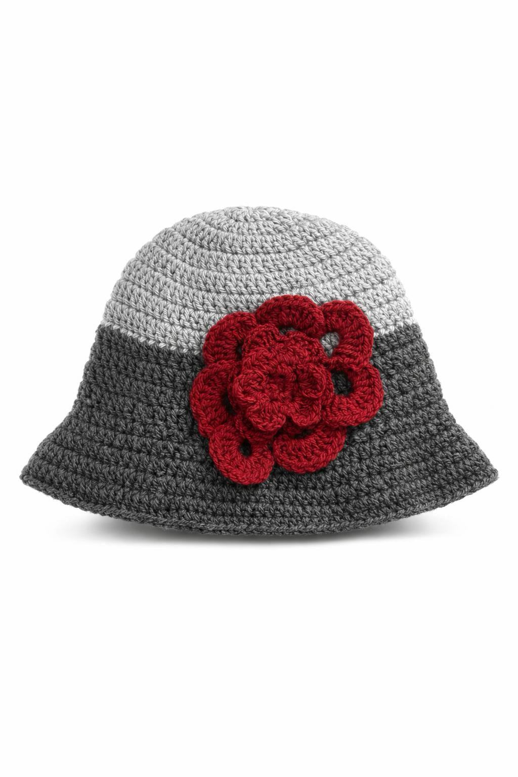 Handmade Crochet Hat with Floral Detail display picture 1