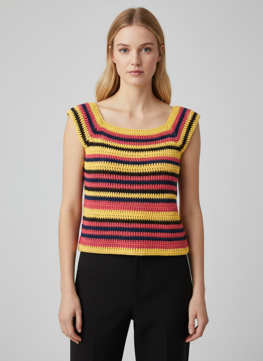 Handmade Fitted Crochet Sweater Vest