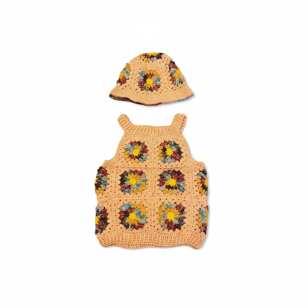 Handmade Crochet Sweater and Hat Set