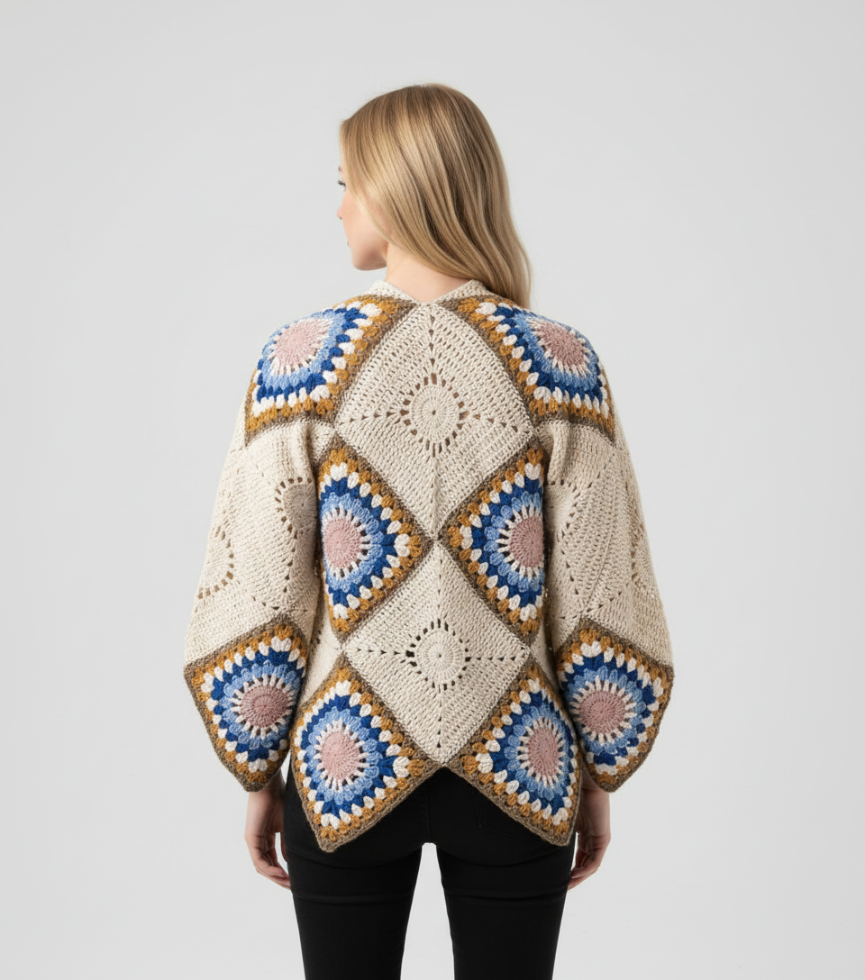 Handmade Ethnic Crochet Jacket