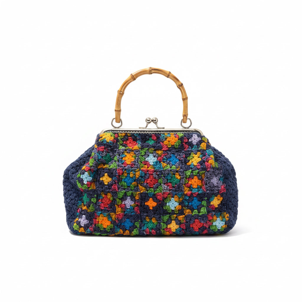 Colorful Crochet Handbag