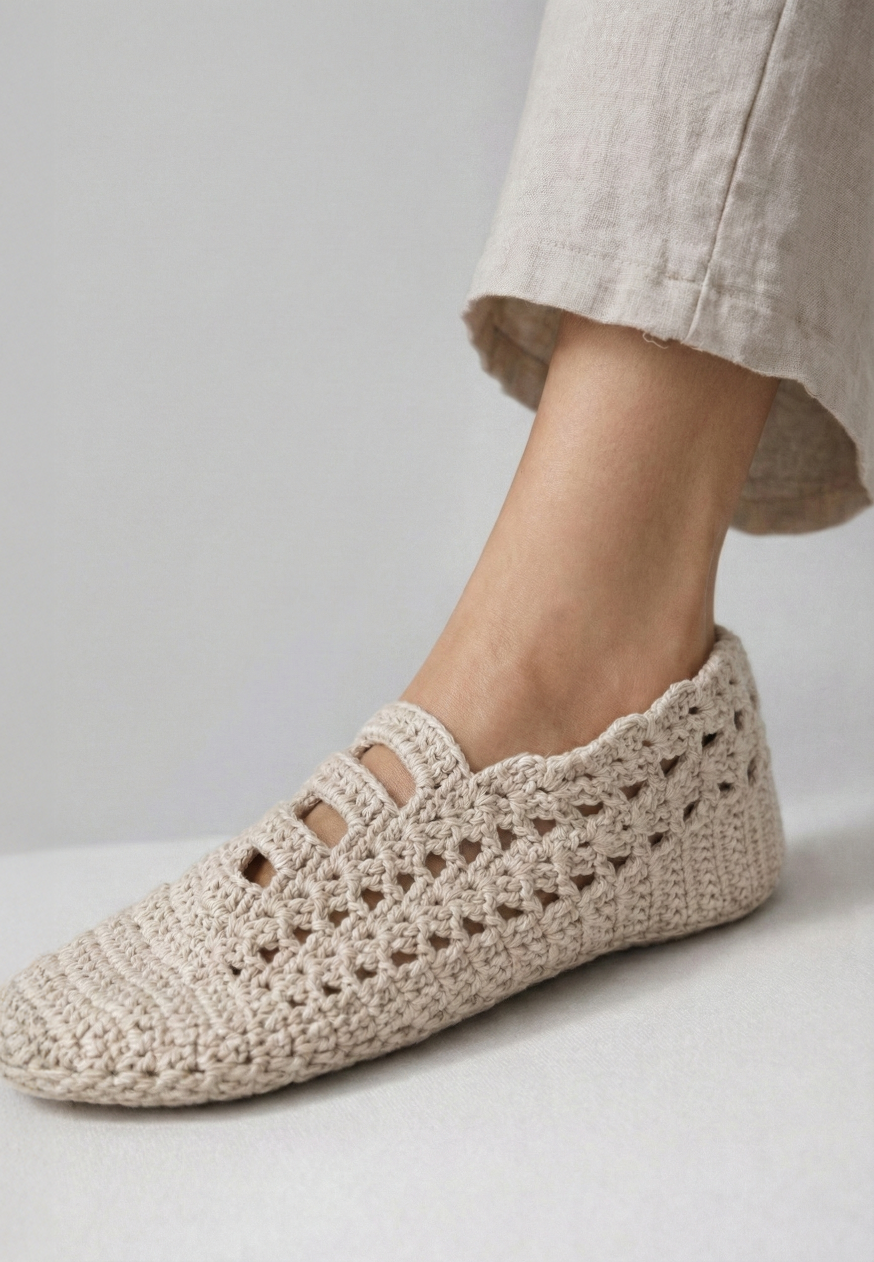 El Örgüsü Bej Patik