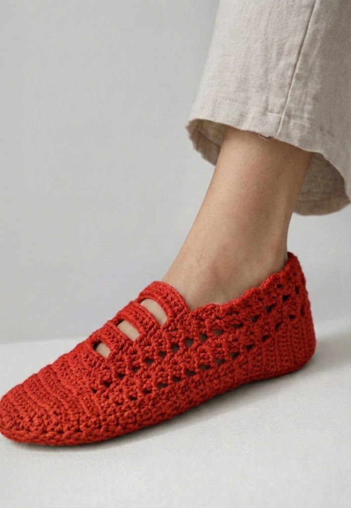 El Örgüsü Kırmızı Patik