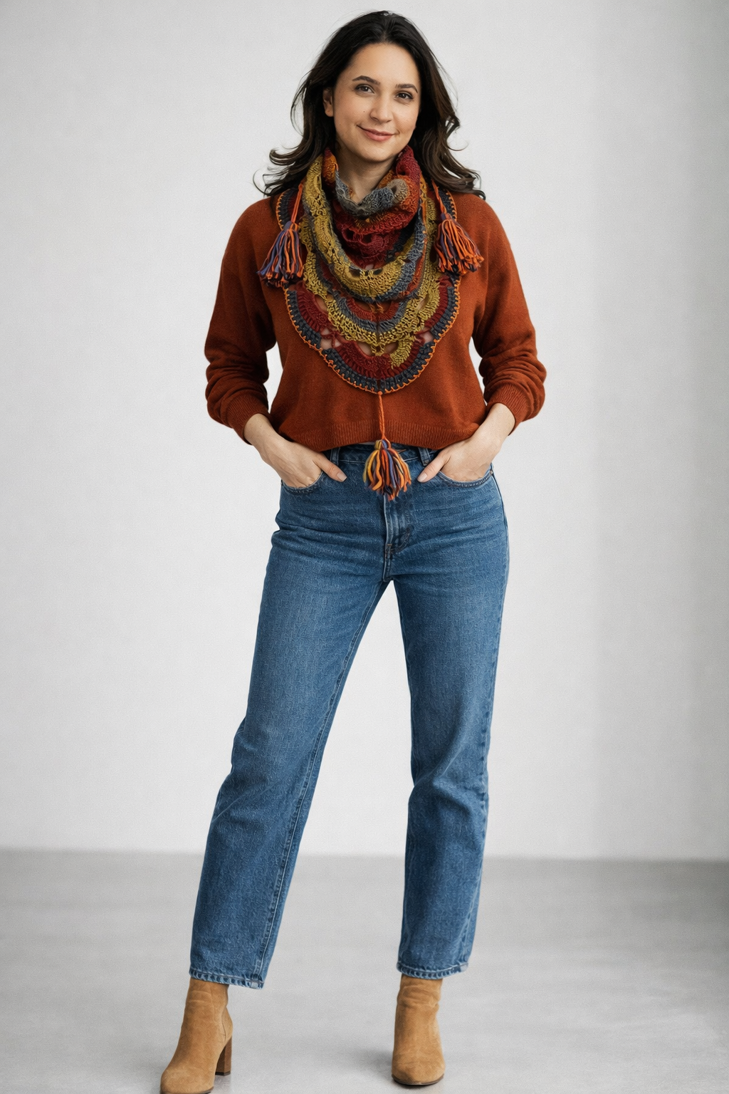 Handmade Crochet Neck Scarf