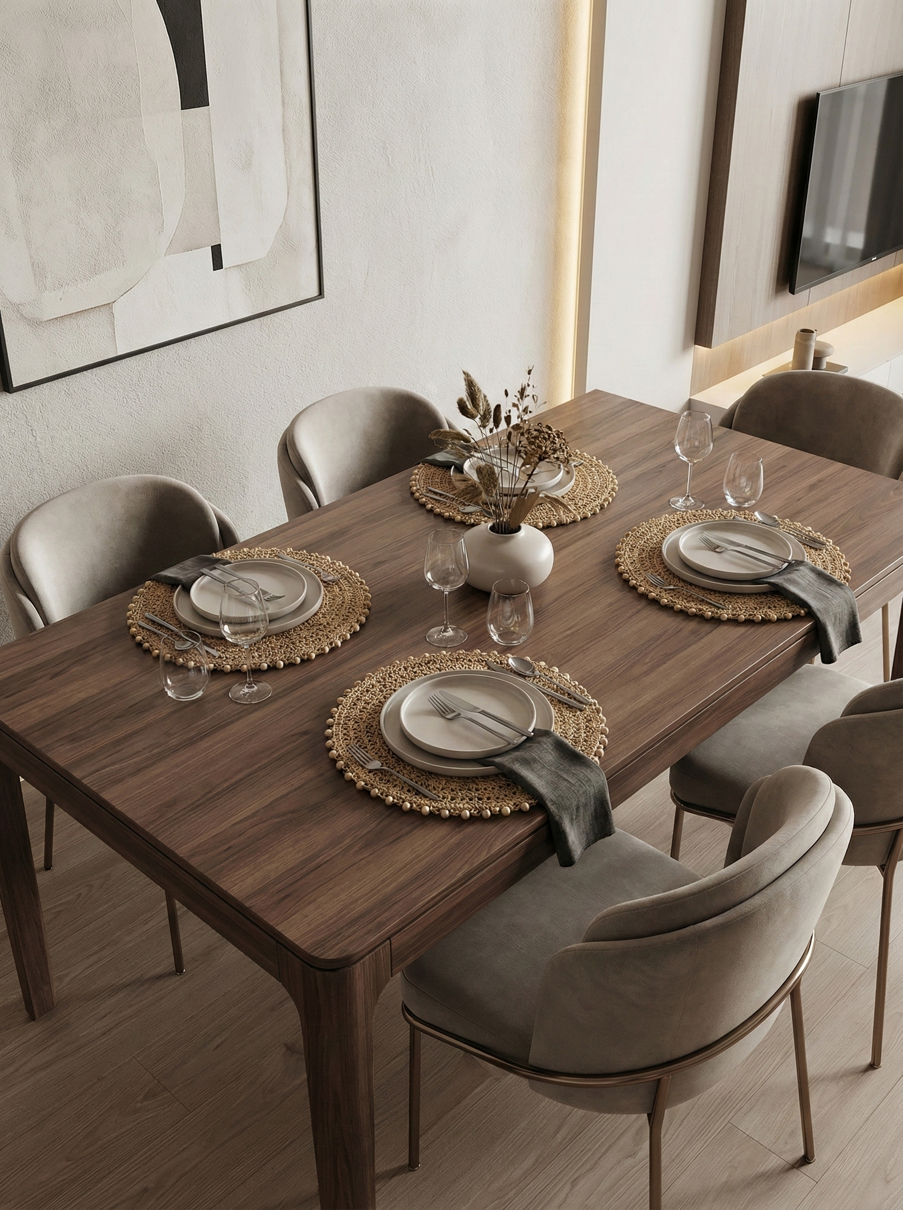 El Örgüsü Yuvarlak Supla – 4’lü Set